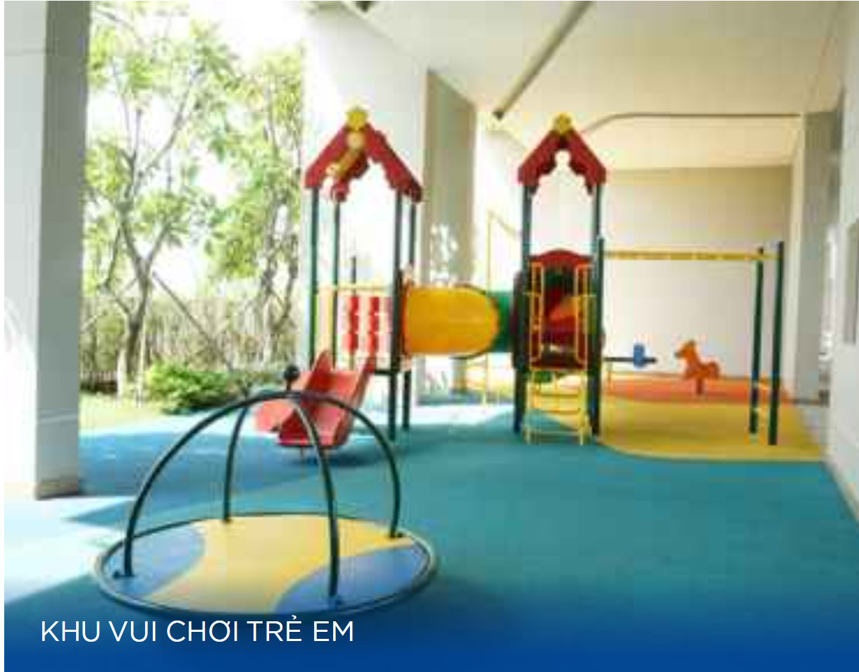 Khu vui chơi trẻ em năng động trong khuôn viên Chung cư Khuông Việt