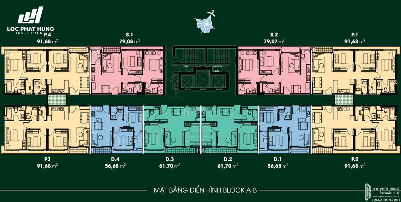 Mặt bằng dự án căn hộ Diamond Lotus Riverside Quận 8