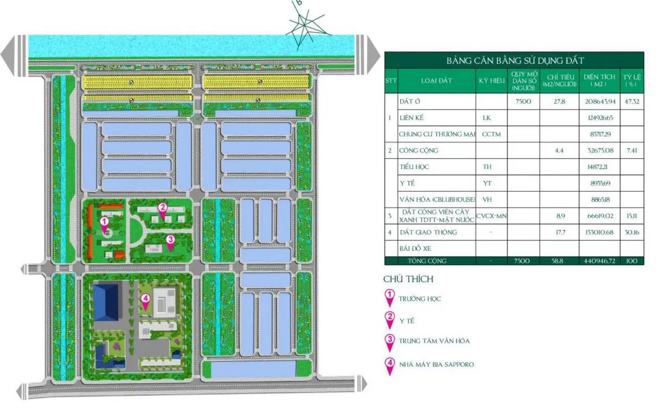 Mặt bằng dự án Vista Land Đức Hòa
