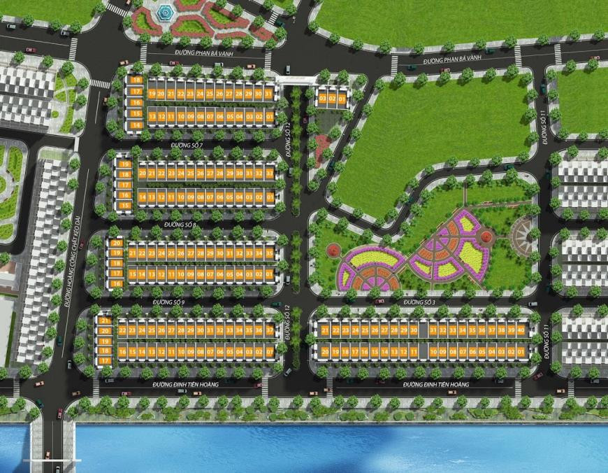 Mặt bằng phân lô tổng thể Khu đô thị 379