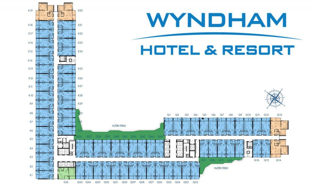 Mặt bằng thiết kế tầng 6 dự án Wyndham Lynn Times Thanh Thủy
