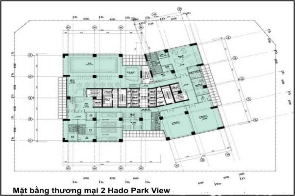 Mặt bằng thương mại dự án Hà Đô Park View