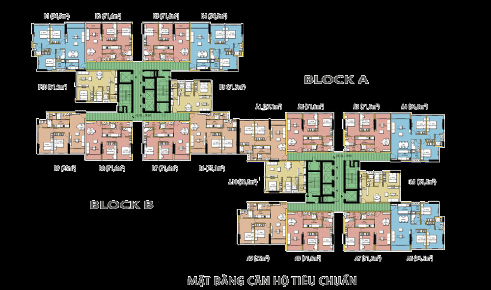 Mặt bằng tổng thể dự án căn hộ Dragon Hill Residence and Suites 2