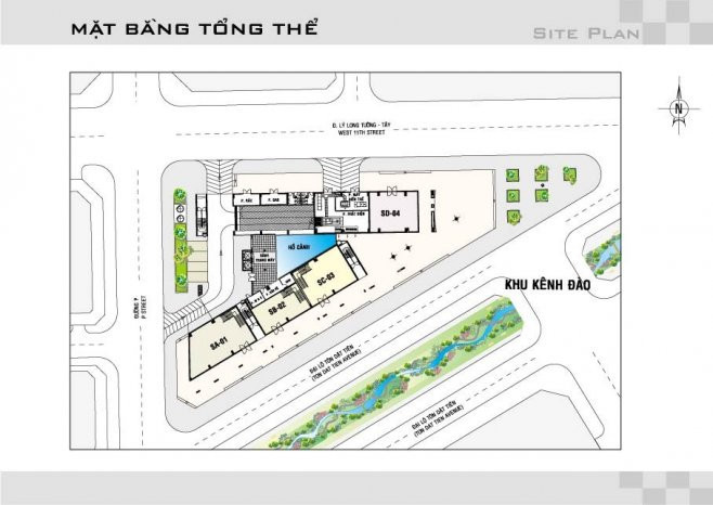 Mặt bằng tổng thể dự án căn hộ Garden Plaza 2