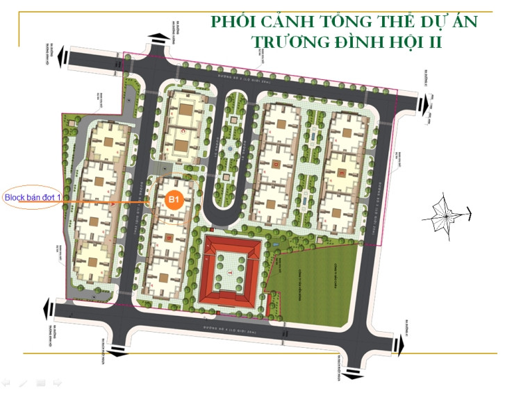Mặt Bằng Tổng Thể Dự Án Căn Hộ Trương Đình Hội 2