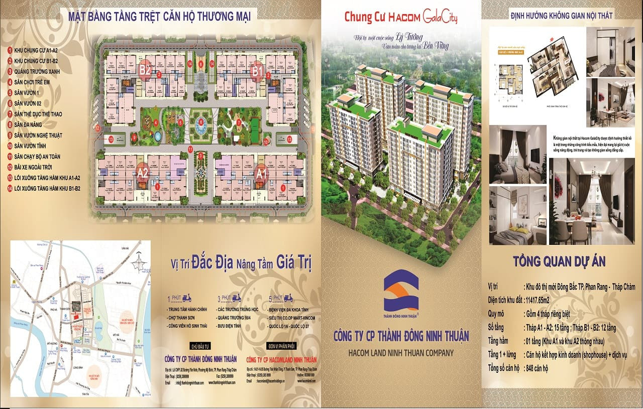 Mặt bằng tổng thể dự án Chung cư Hacom Galacity