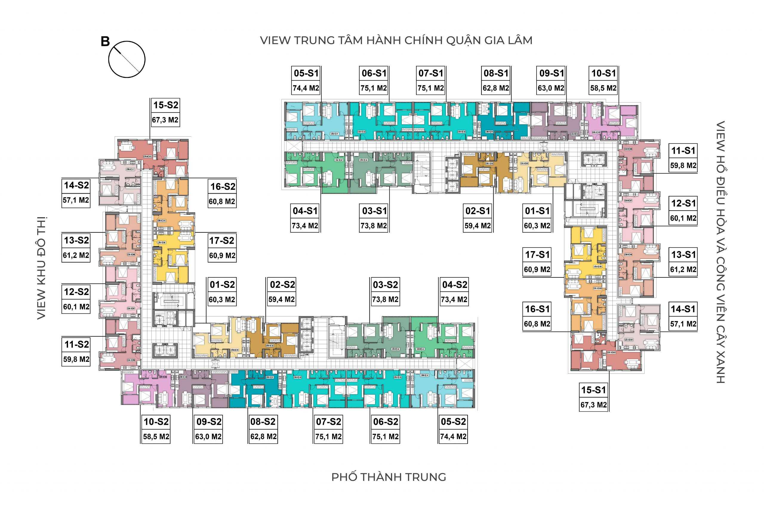 Mặt bằng tổng thể dự án Hanhomes Blue Star