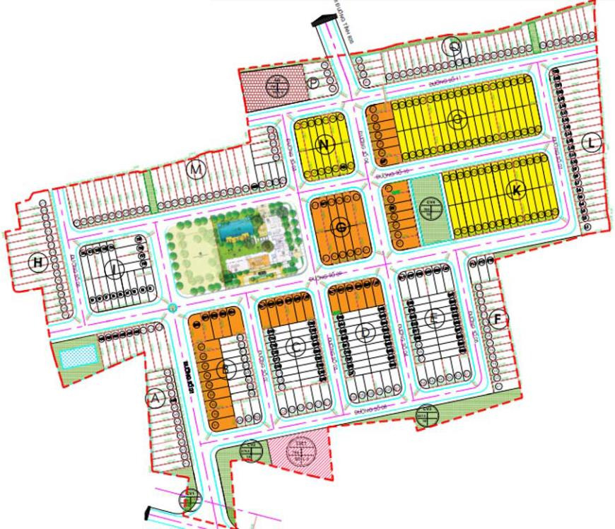Mặt bằng tổng thể dự án Thắng Lợi Central Hill