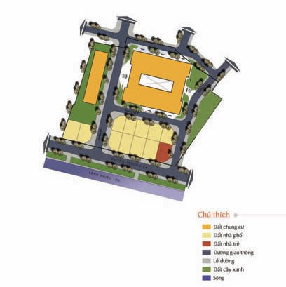 Mặt bằng tổng thể quy hoạch dự án Căn hộ B2 Trường Sa