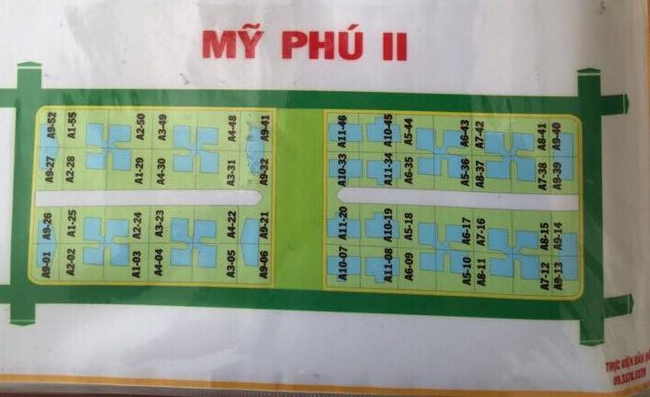 Mặt bằng tổng thể quy hoạch dự án Mỹ Phú 2 Quận 7