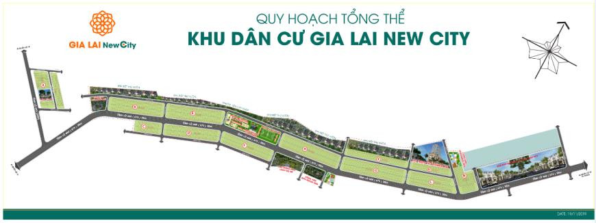 Mặt bằng tổng thể quy hoạch hiện đại của dự án Gia Lai New City