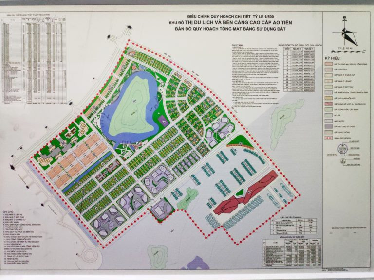 Mặt bằng tổng thể quy hoạch Khu đô thị Ao Tiên