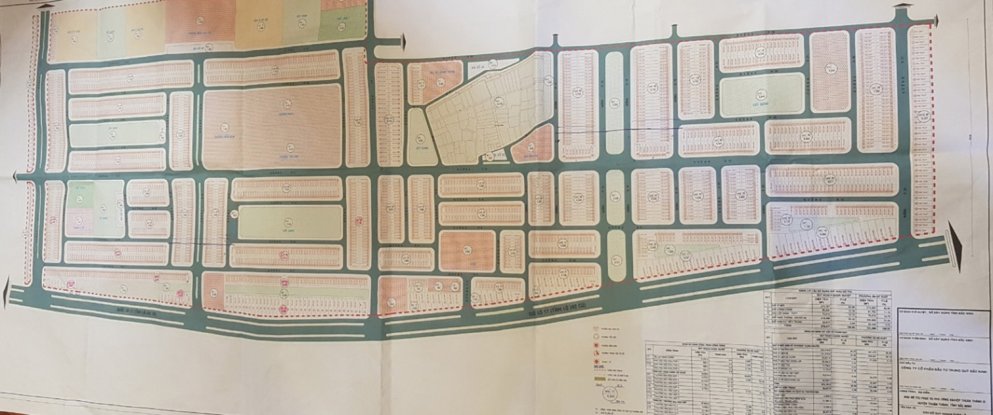 Mặt bằng tổng thể quy hoạch Khu Nhà ở và Thương mại Ba Gia