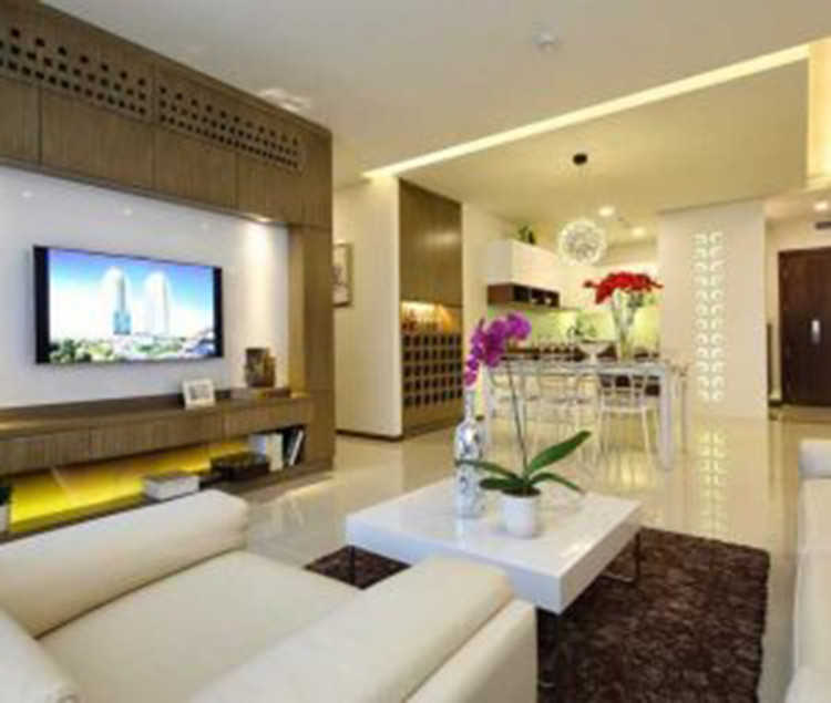 Mặt tiền hiện đại của căn hộ chung cư Tòa nhà 17T trên đường Hoàng Đạo Thúy