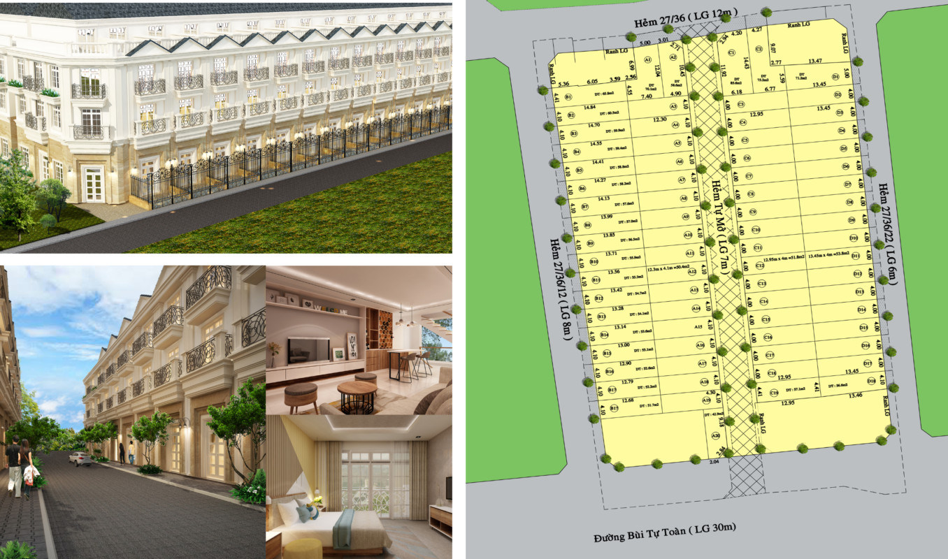 Mặt tiền Khu nhà phố MD Land Bùi Tư Toàn