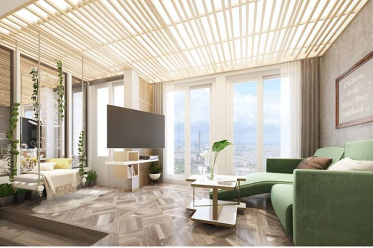 Nội thất căn hộ Hà Đô Riverside với phong cách hiện đại