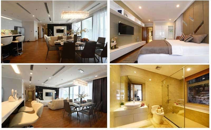 Nội thất phòng khách sang trọng căn hộ Garden Plaza