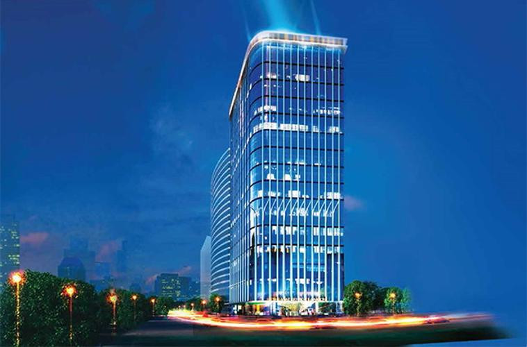 Phối cảnh căn hộ dịch vụ và chung cư Ascott Waterfront Saigon nhìn từ trên cao