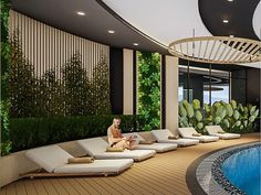 Phối cảnh khu nghỉ dưỡng cao cấp tại Hacom Galacity