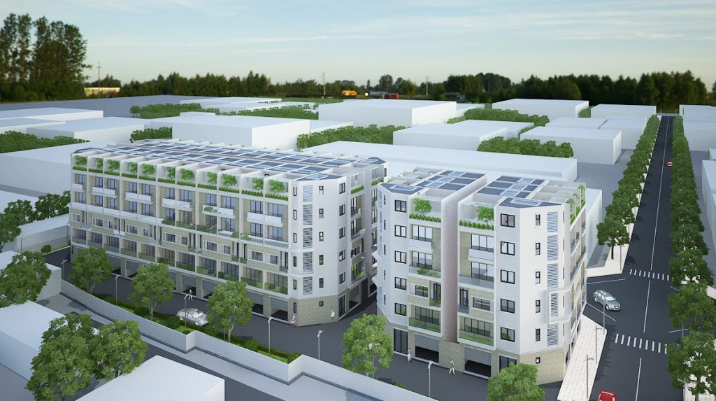 Phối cảnh tổng thể các căn liền kề Lavender 124 Vĩnh Tuy sang trọng