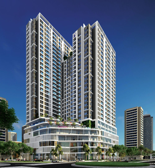 Phối cảnh tổng thể căn hộ chung cư Hà Nội Center Point Quận Thanh Xuân từ trên cao