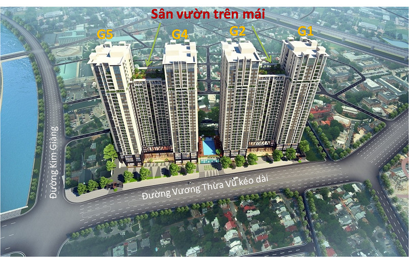 Phối cảnh tổng thể Chung cư Five Star Garden