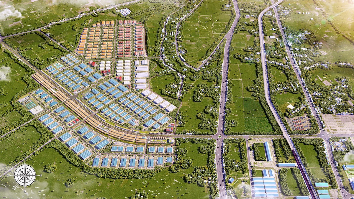 Phối cảnh tổng thể Khu công nghiệp Minh Hưng III