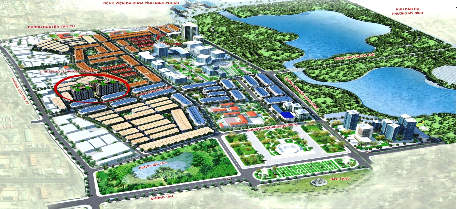 Phối cảnh tổng thể khu đô thị Hacom Galacity