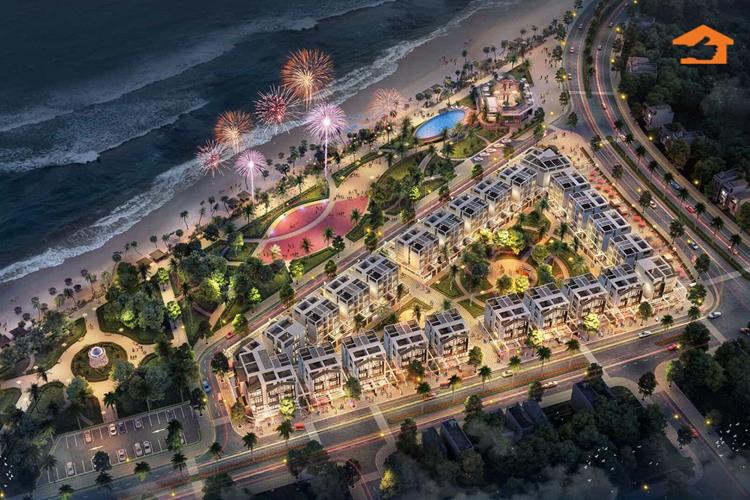 Phối cảnh tổng thể khu phức hợp The Fisher Village Hotel &amp; Resort tại Phú Yên