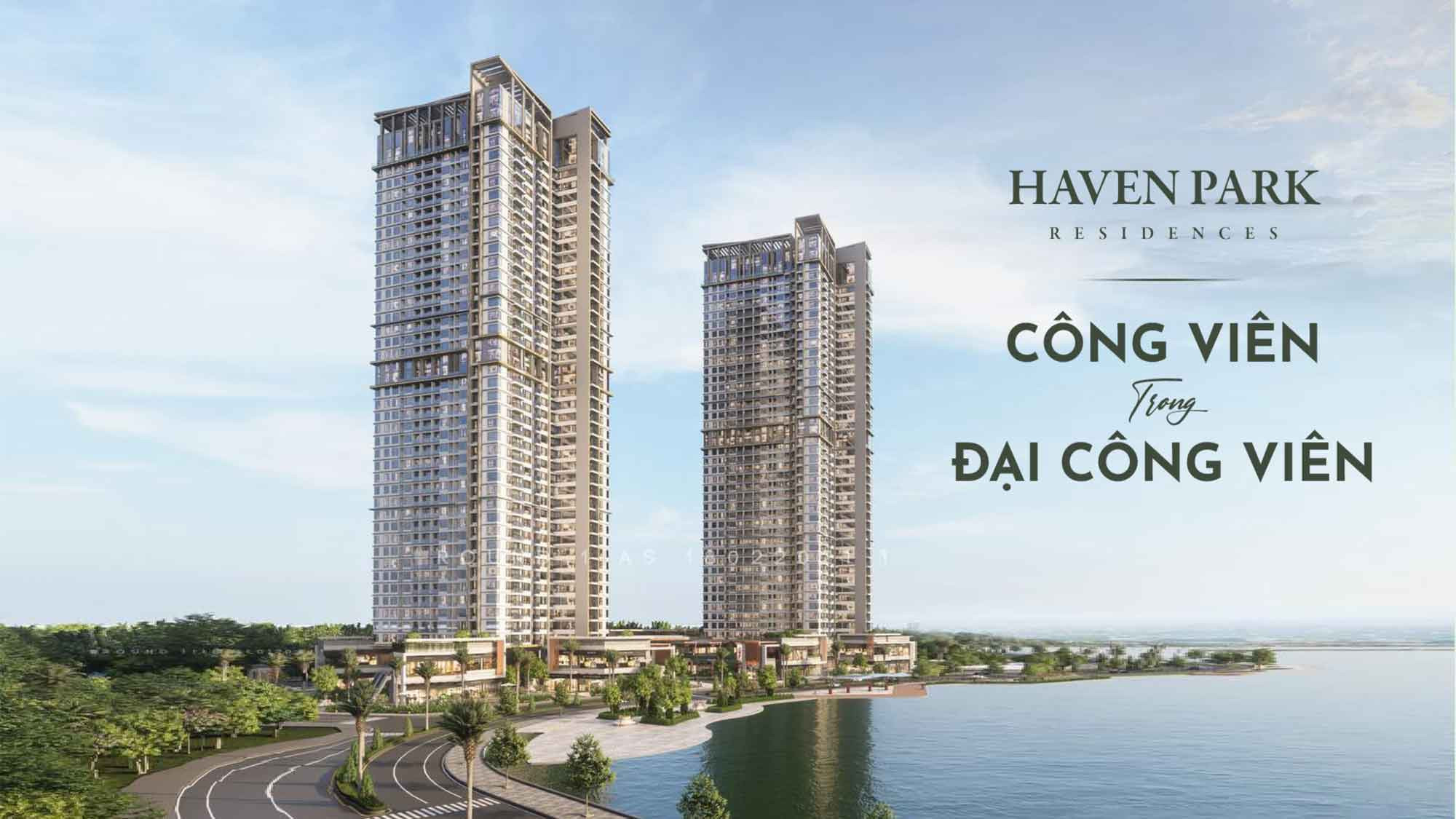 Phối cảnh xanh của căn hộ Haven Park Ecopark