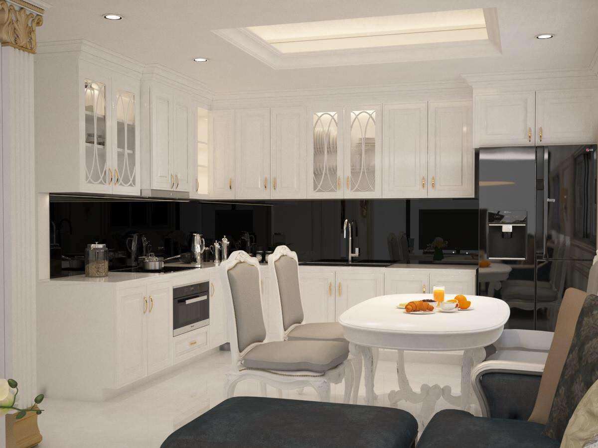 Phòng ăn tại căn hộ Phú Đạt