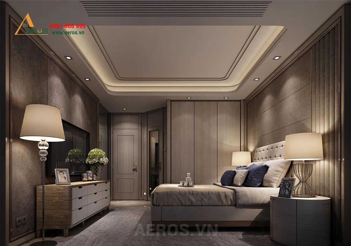 Phòng ngủ thoáng đãng tại Khu đô thị Chùa Hà Tiên