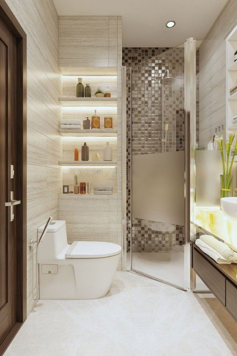 Phòng tắm hiện đại và sang trọng trong căn hộ FLC Twin Towers