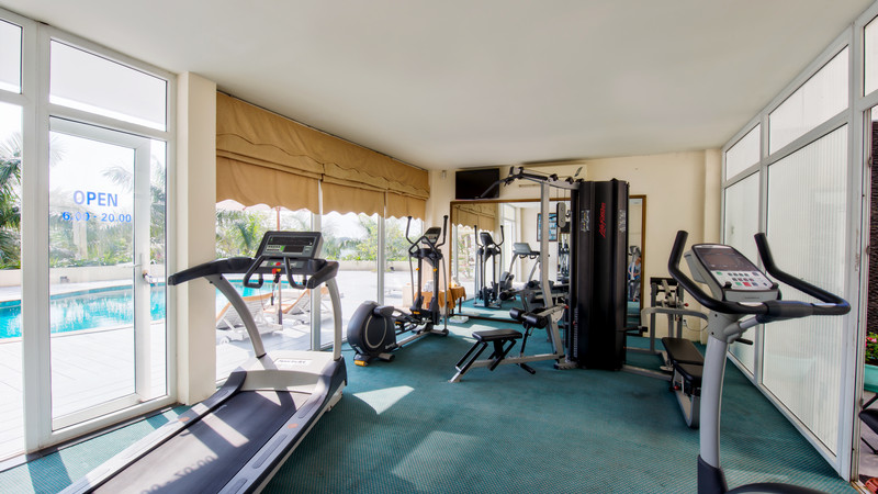 Phòng tập thể dục hiện đại tại Khách Sạn Mường Thanh Holiday Huế