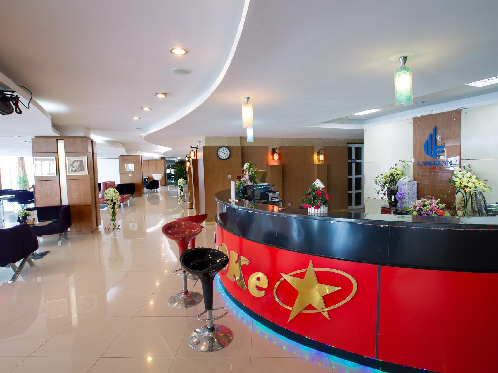 Sảnh lễ tân sang trọng của Khách sạn Lam Kinh Thanh Hóa