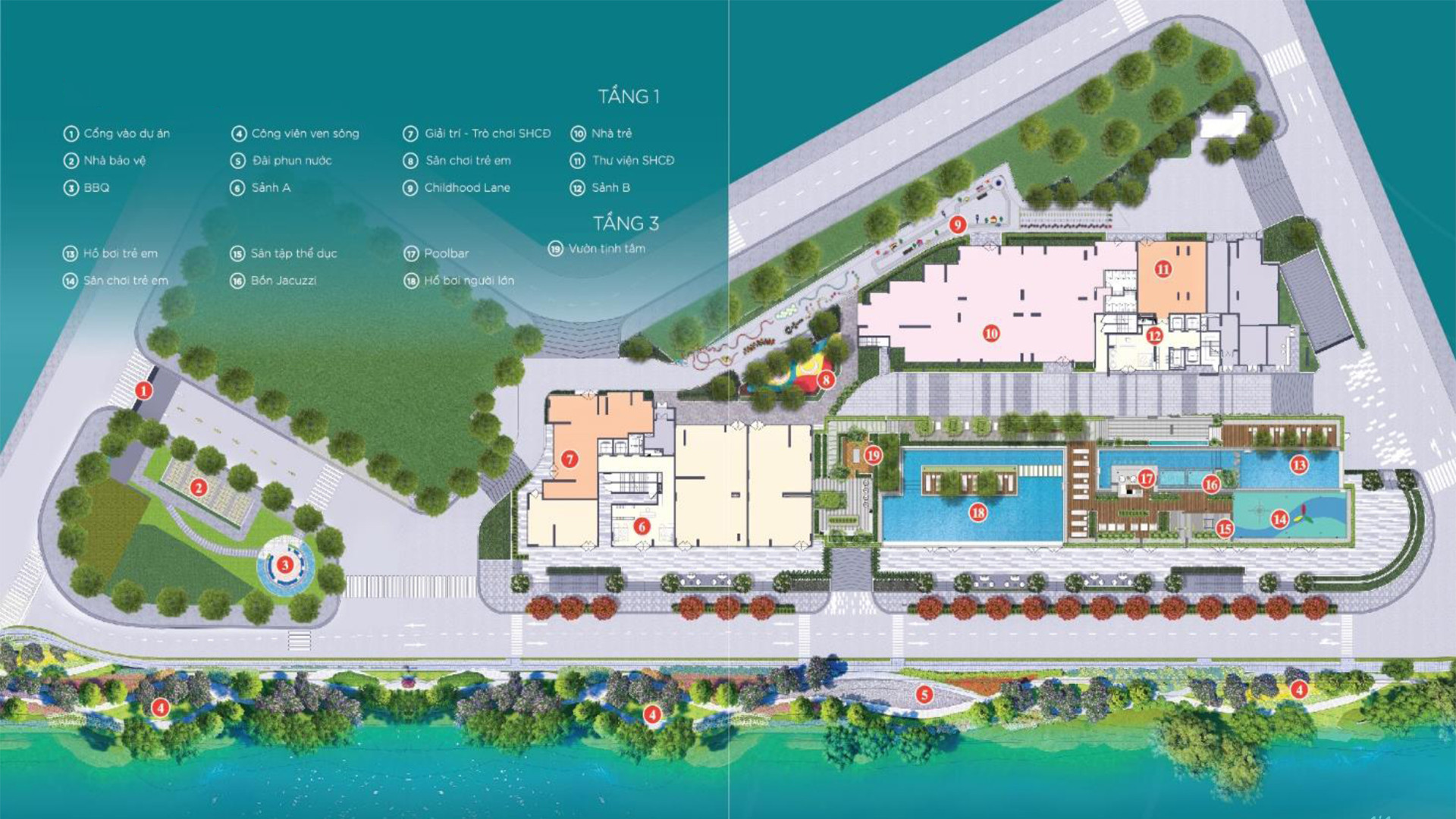 Sơ đồ mặt bằng tổng thể dự án D’Lusso Emerald