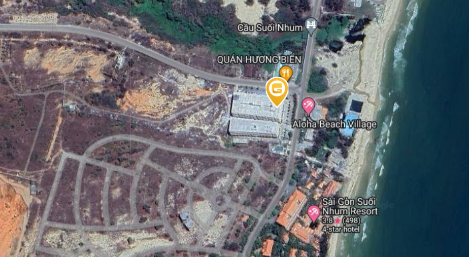 Sơ đồ vị trí chiến lược của dự án Aloha Beach Village