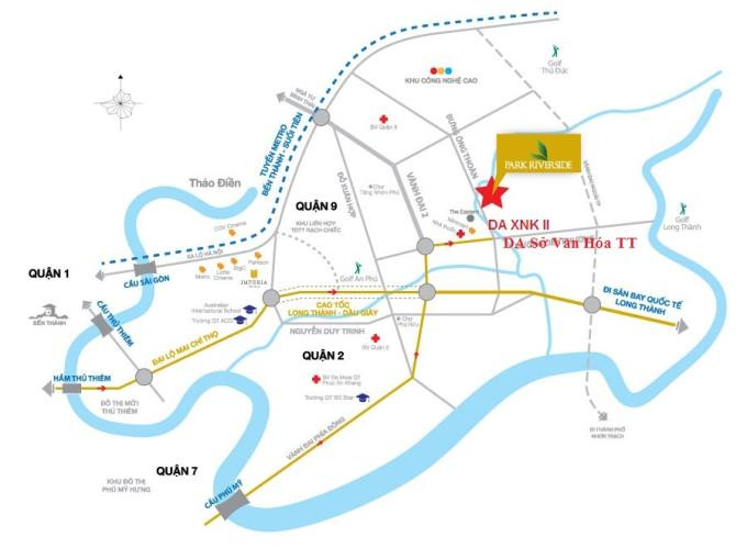 Sơ đồ vị trí chiến lược của Khu dân cư Sở Văn Hóa Thông Tin