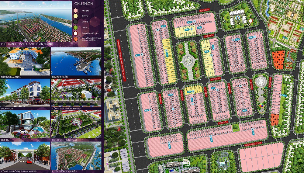 Sơ đồ vị trí dự án Khu đô thị Phú An Khang