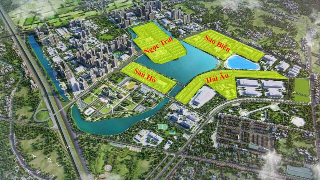 Sơ đồ vị trí phân khu Hải Âu trong tổng thể Vinhomes Ocean Park