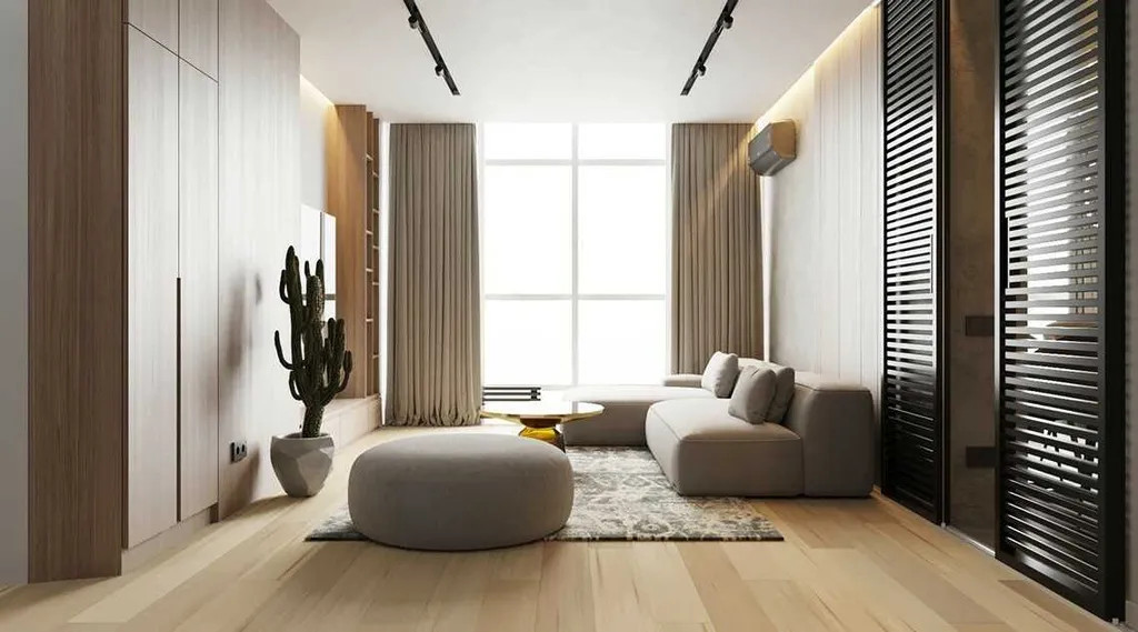 Tận dụng ánh sáng tự nhiên trong thiết kế nội thất tối giản căn hộ Tôn Thất Thuyết