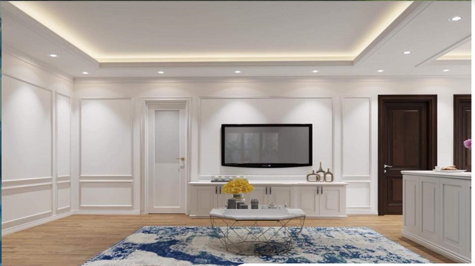 Thiết kế bên trong phòng ngủ của chung cư Huy Hùng với nội thất hiện đại