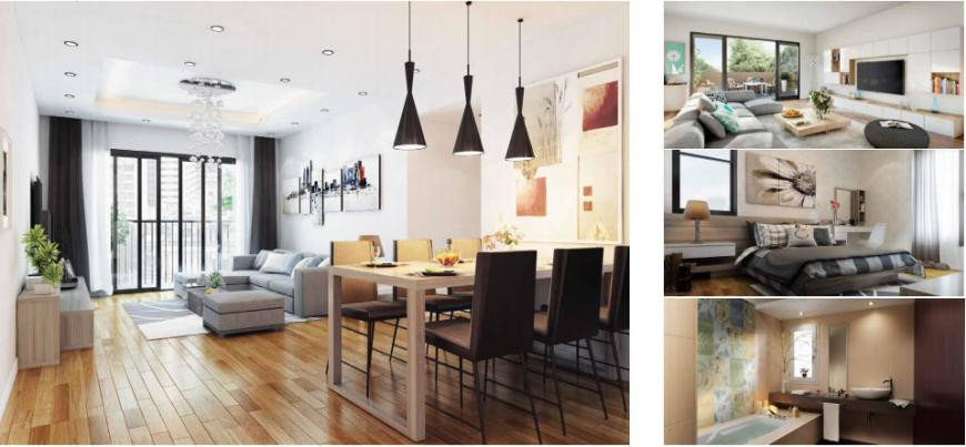 Thiết kế căn hộ mẫu Chung cư Five Star Garden