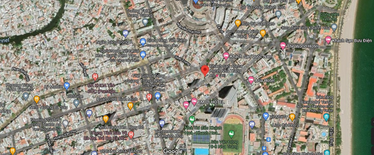 Thiết kế hiện đại của Khách sạn Areca Hotel Nha Trang