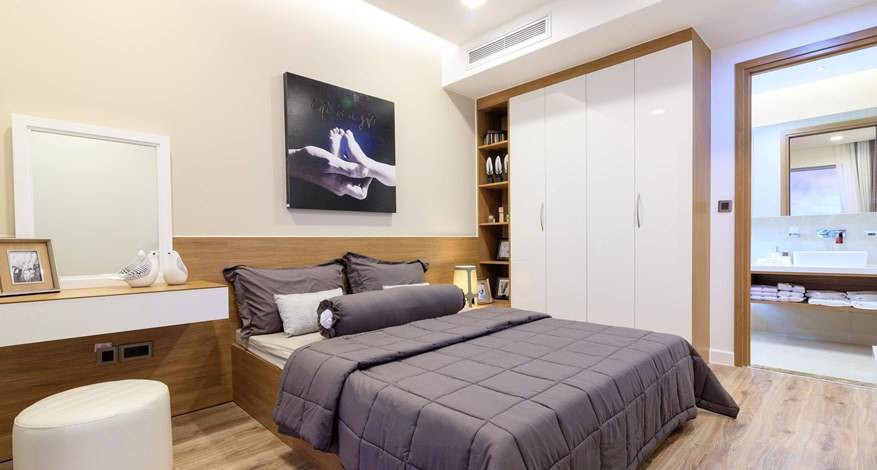 Thiết kế phòng ngủ tiện nghi tại chung cư Rivera Park Sài Gòn