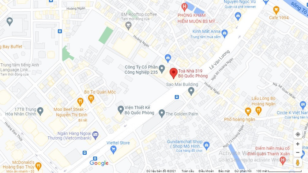 Tiện ích ngoại khu đa dạng gần Tòa nhà văn phòng 319 Bộ Quốc Phòng