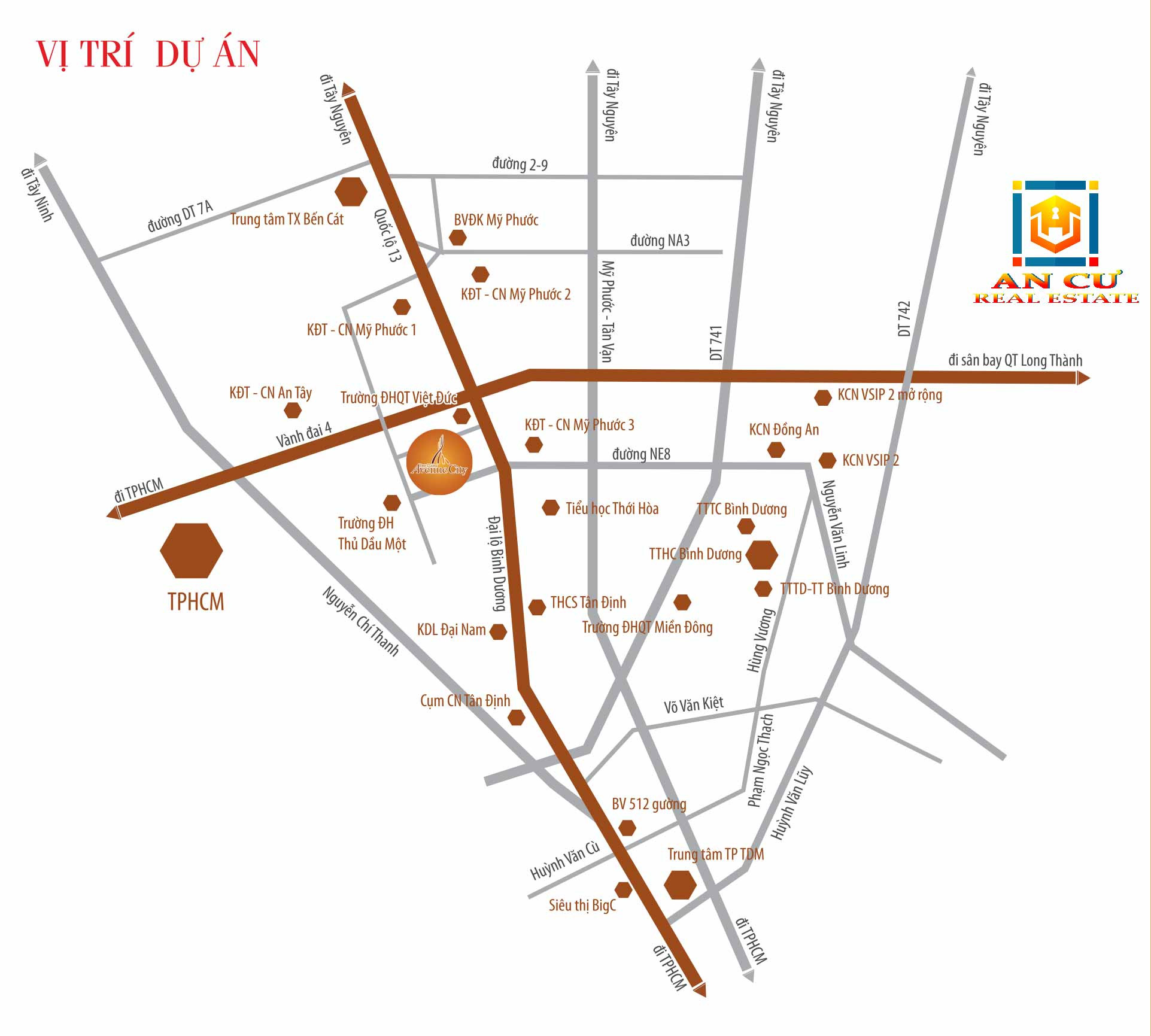 Tiện ích ngoại khu đa dạng xung quanh Khu công nghiệp Thới Hòa