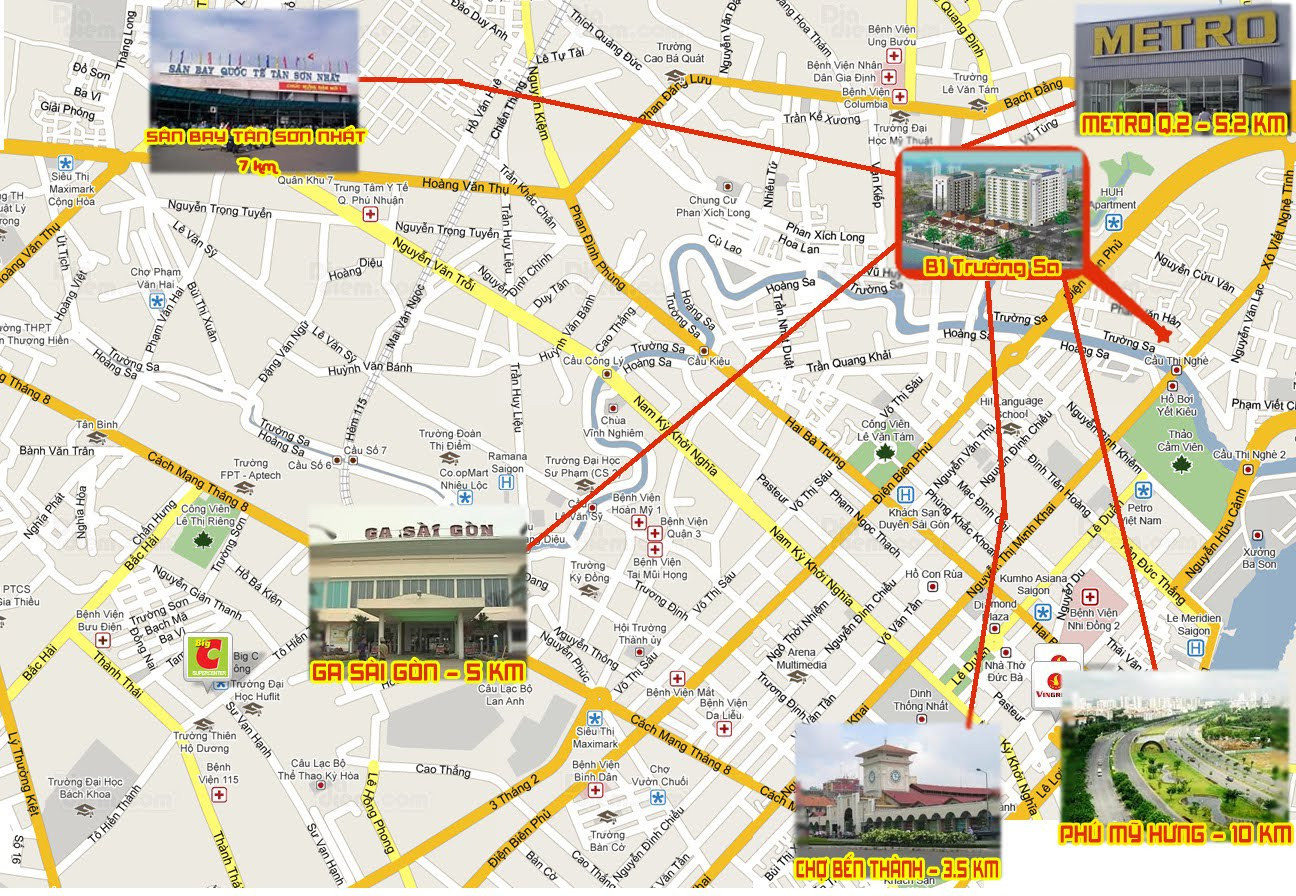 Tiện ích ngoại khu kết nối đa dạng từ Căn hộ B2 Trường Sa