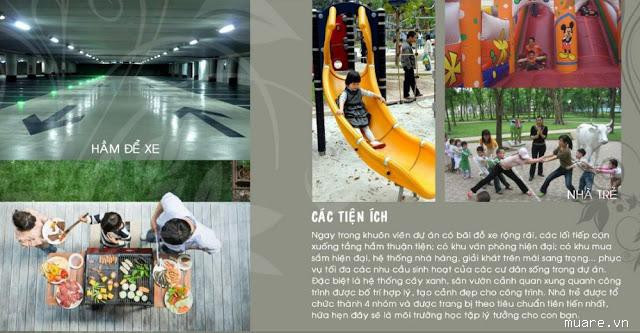 Tiện ích nội khu đa dạng tại căn hộ Thăng Long Garden