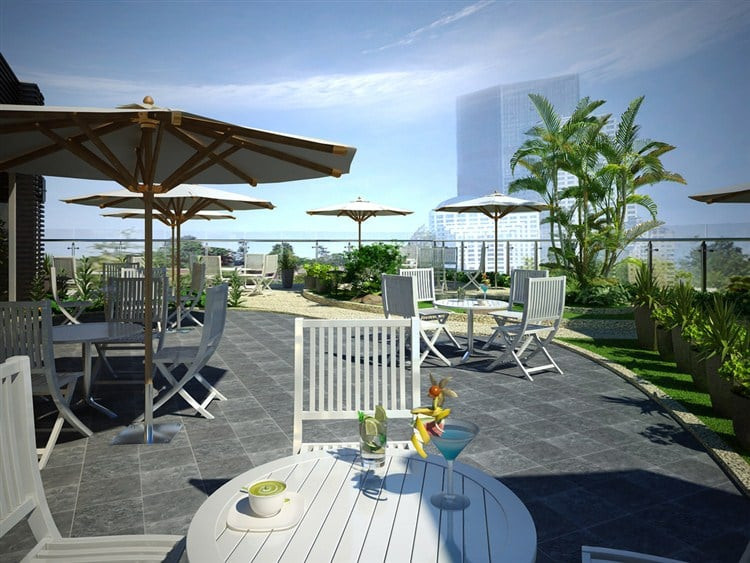 Tiện ích sân thượng Khu nhà phố MD Land Bùi Tư Toàn